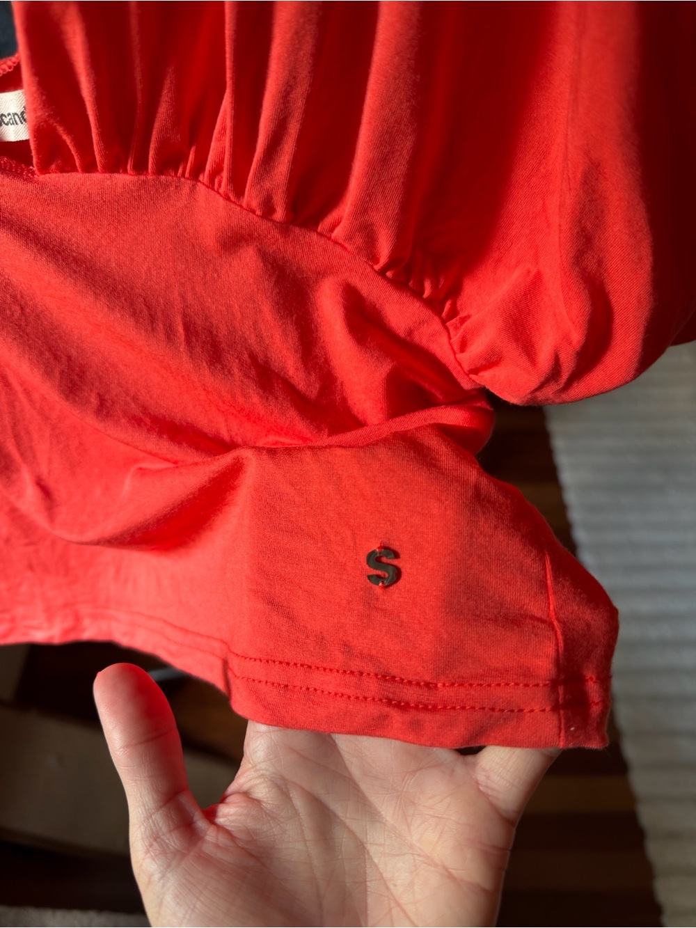 Scandivv Anna Deep V in Coral Red - Picture 6 of 7